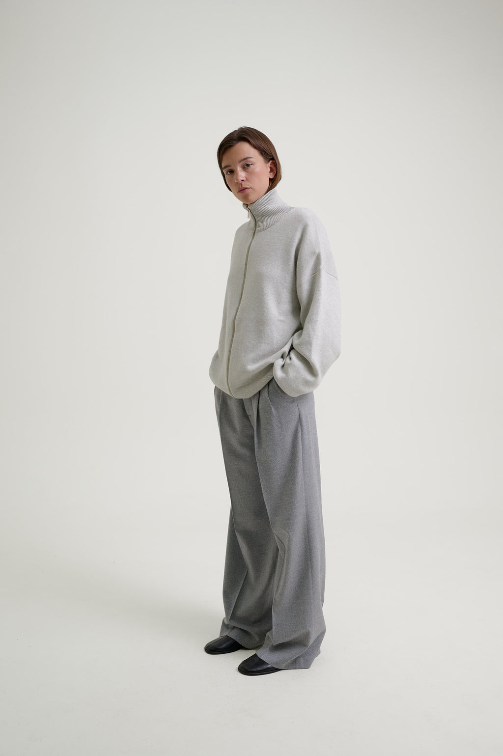Zip-Up Cardigan