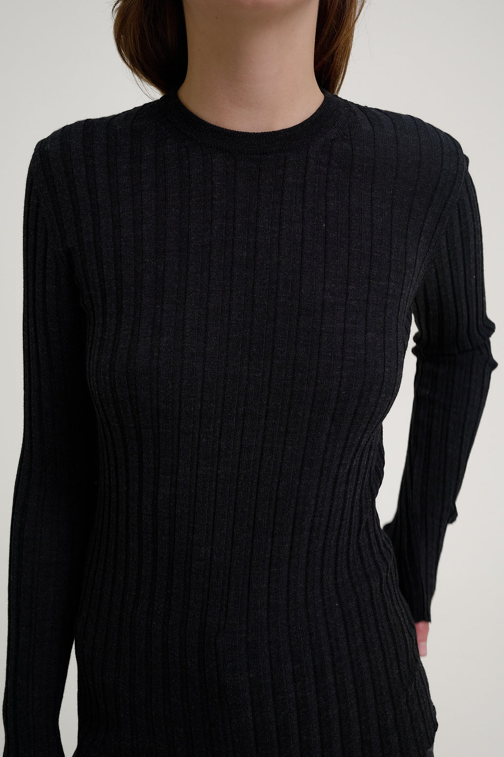Ribbed Long Sleeve Knit