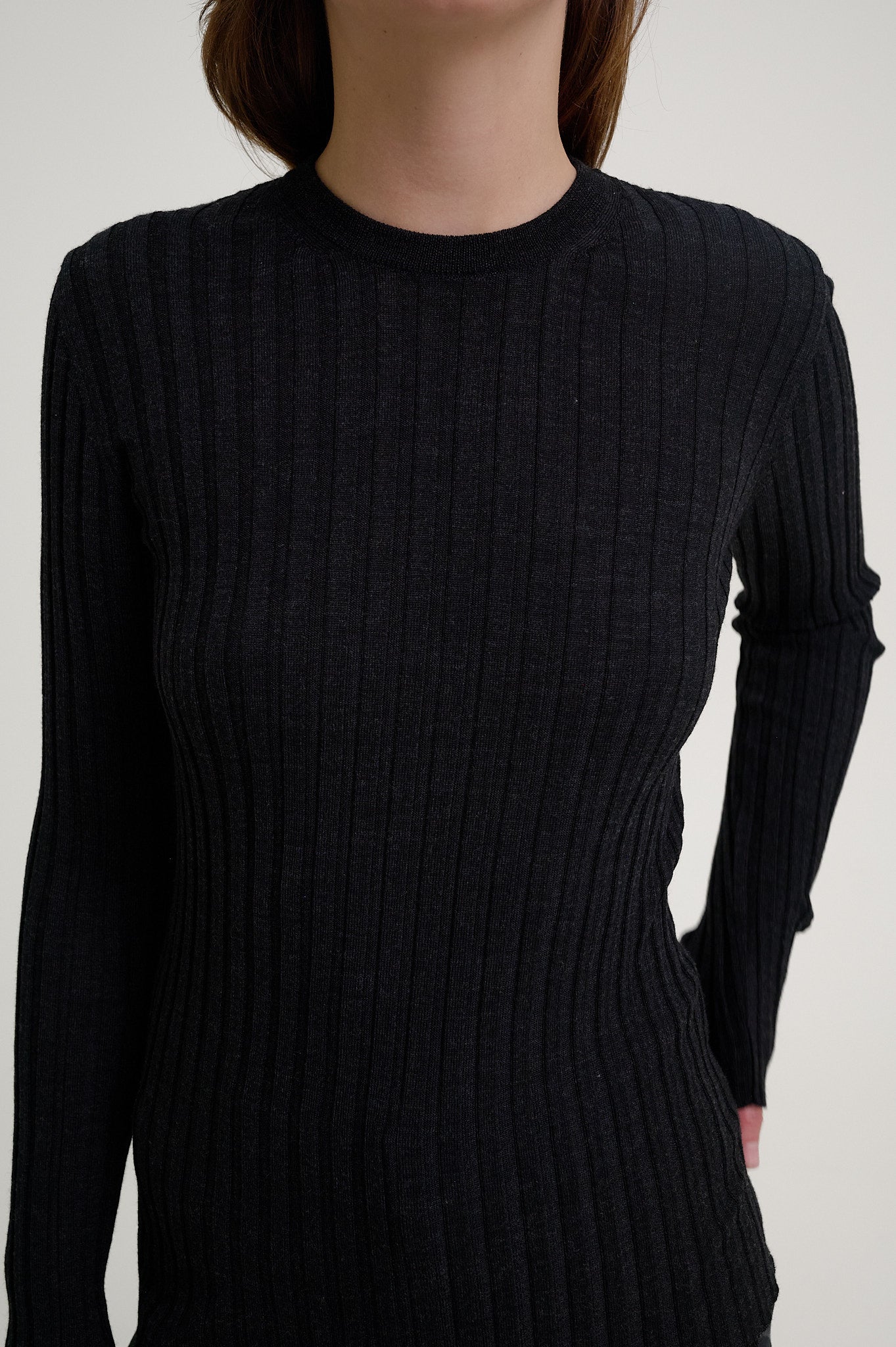 Ribbed Long Sleeve Knit