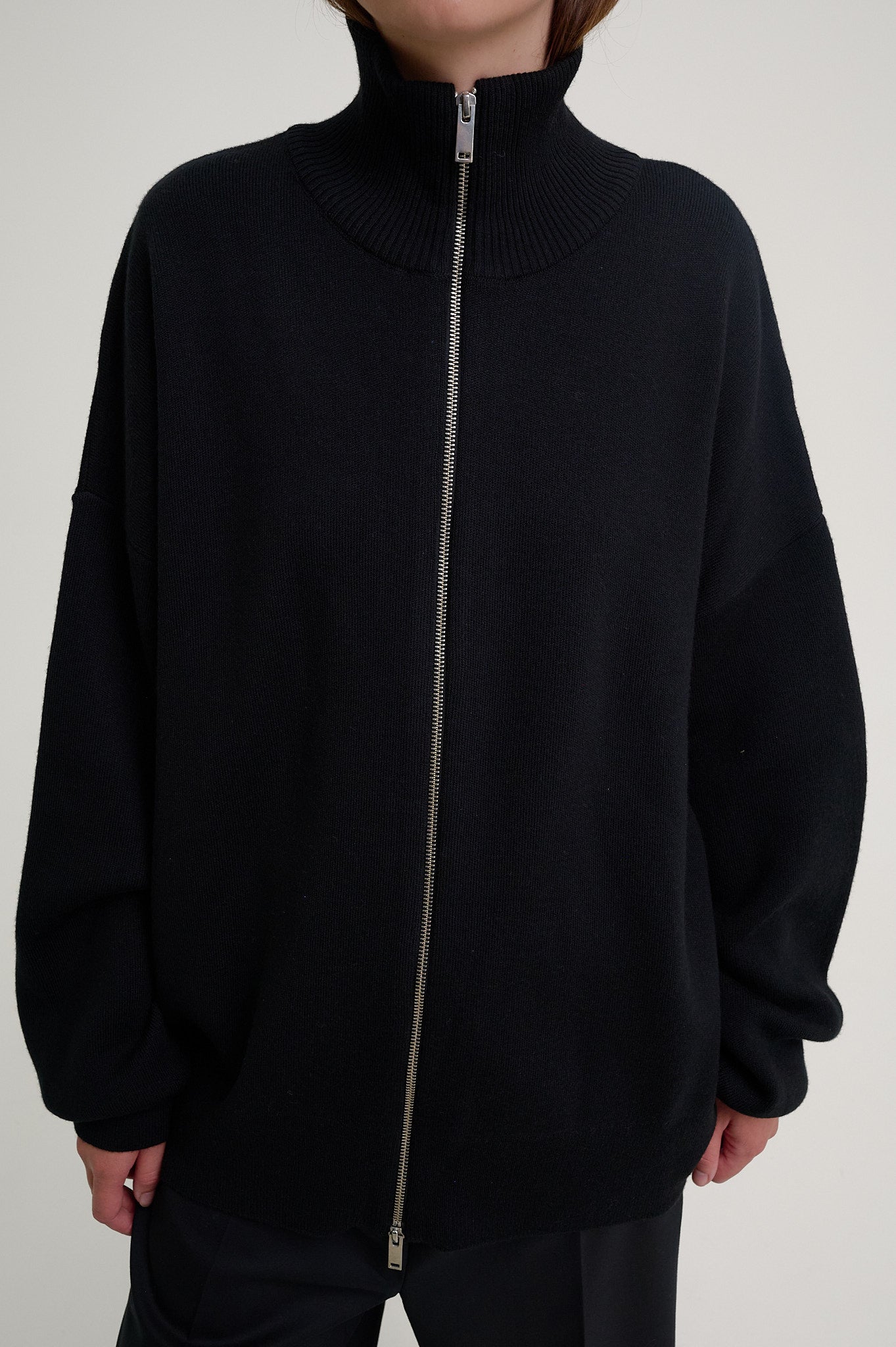 Zip-Up Cardigan
