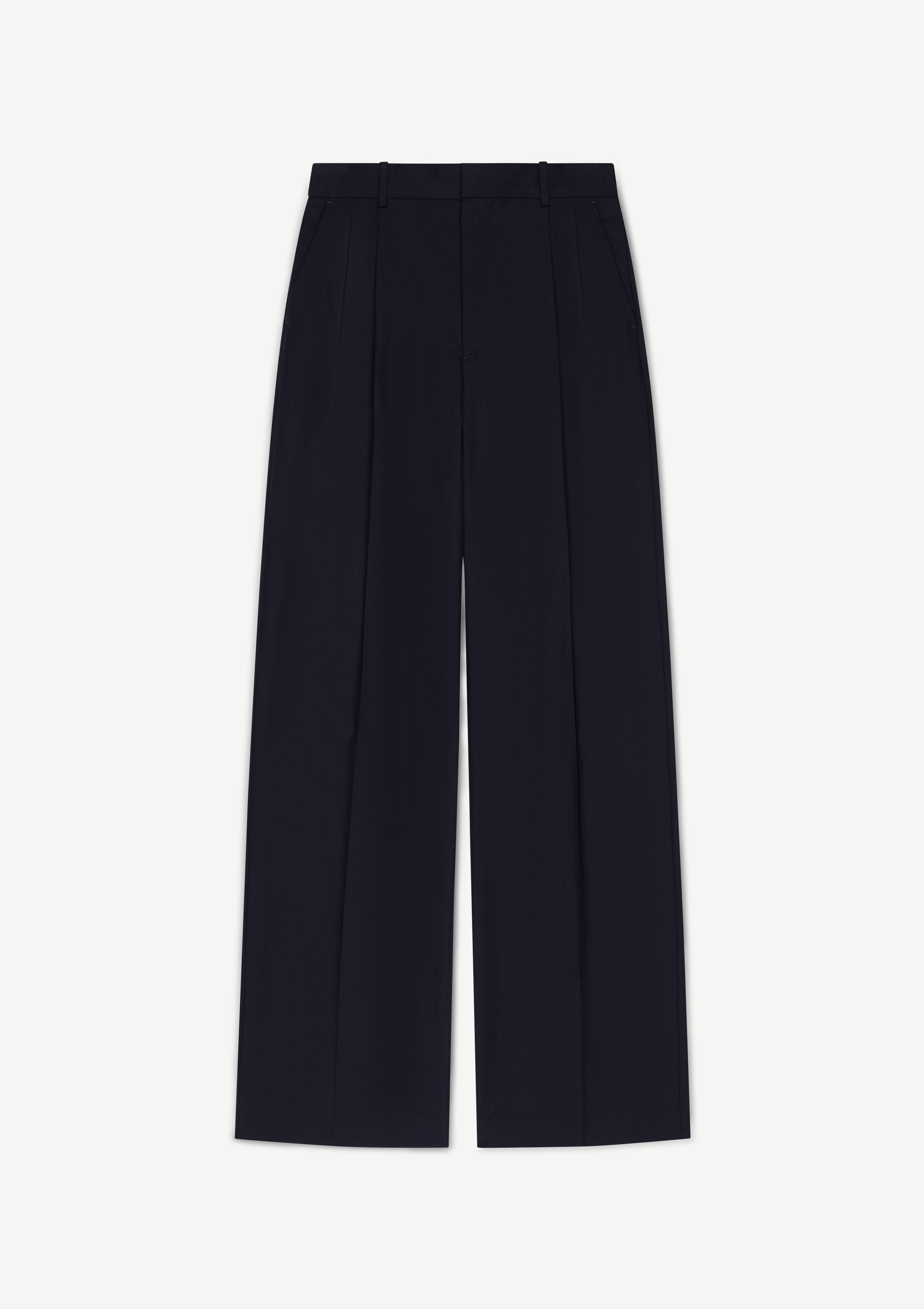PLEATED TROUSERS in linen