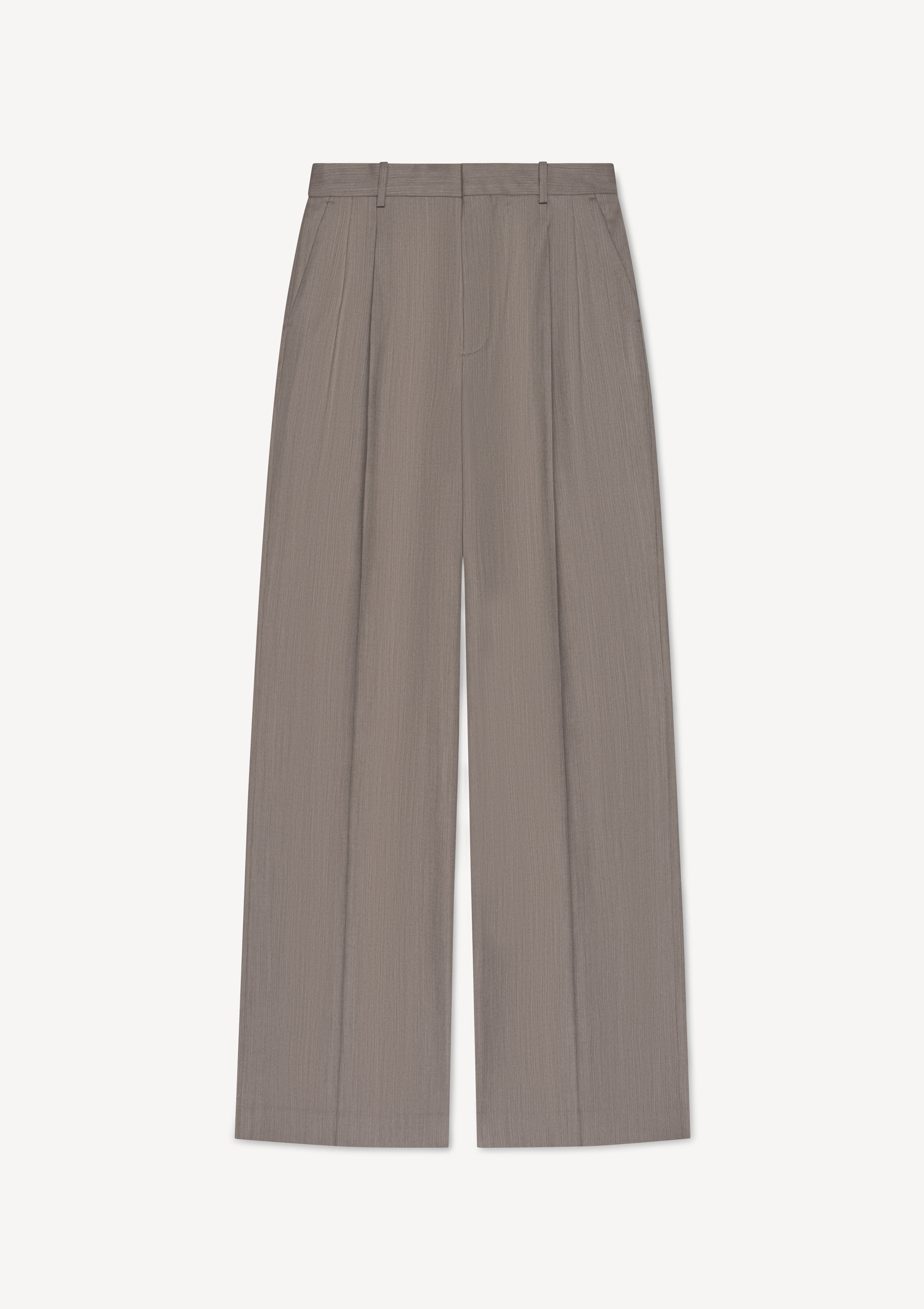PLEATED TROUSERS in wool