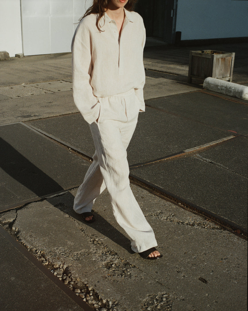 RELAXED TROUSERS in Linen