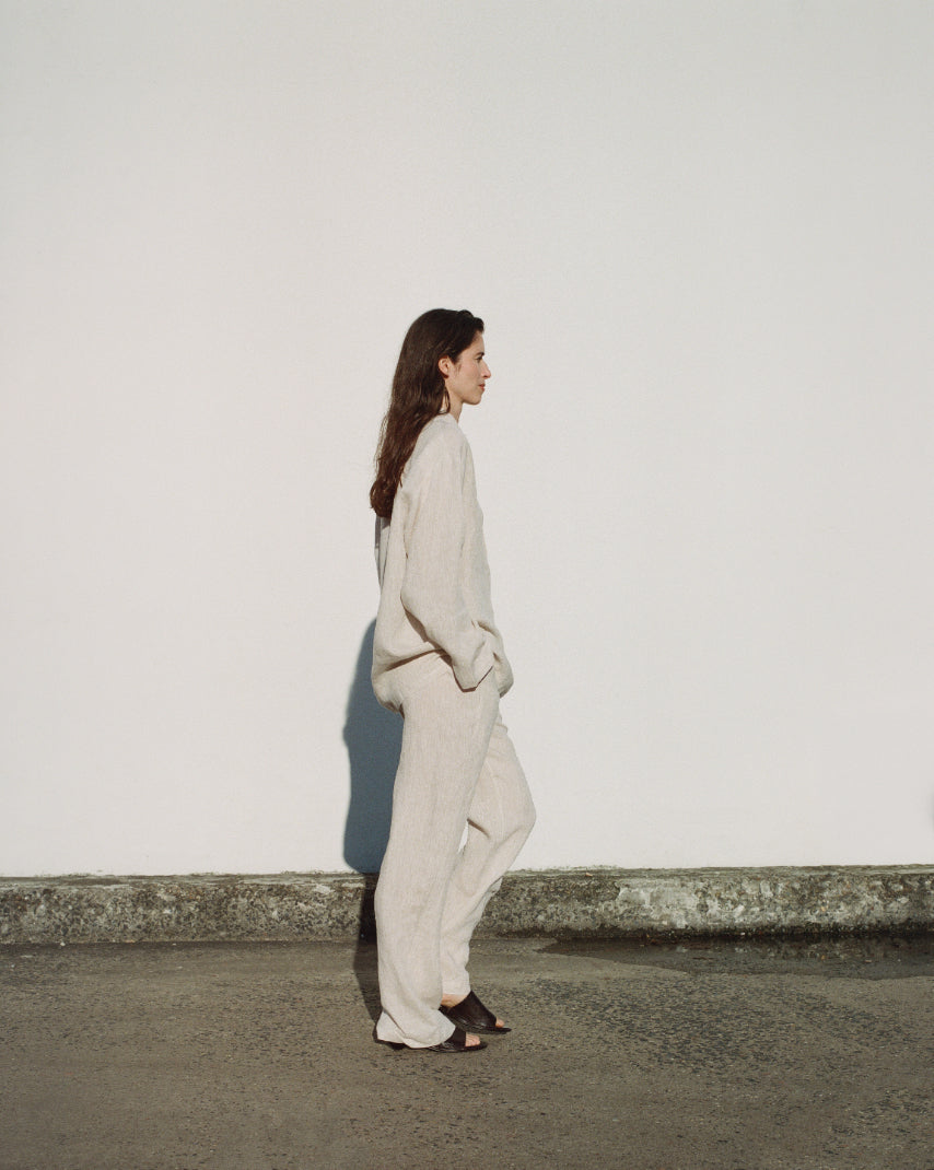 RELAXED TROUSERS in Linen