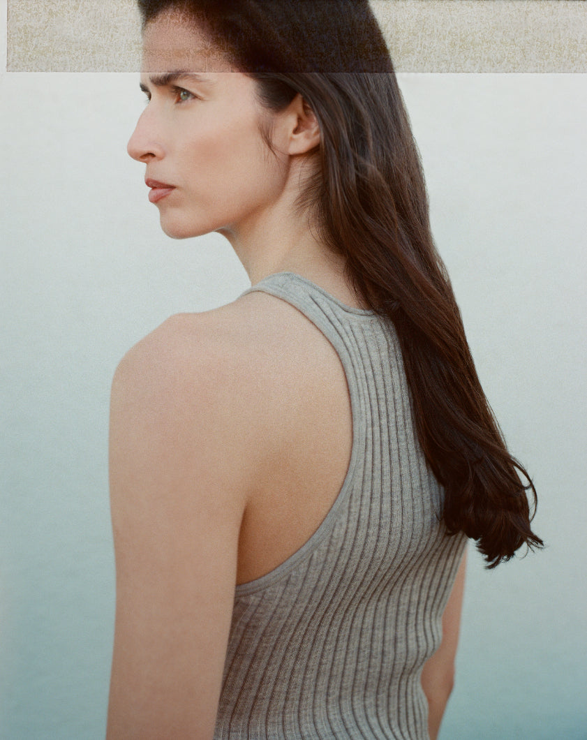 KNITTED SWIM TANK TOP