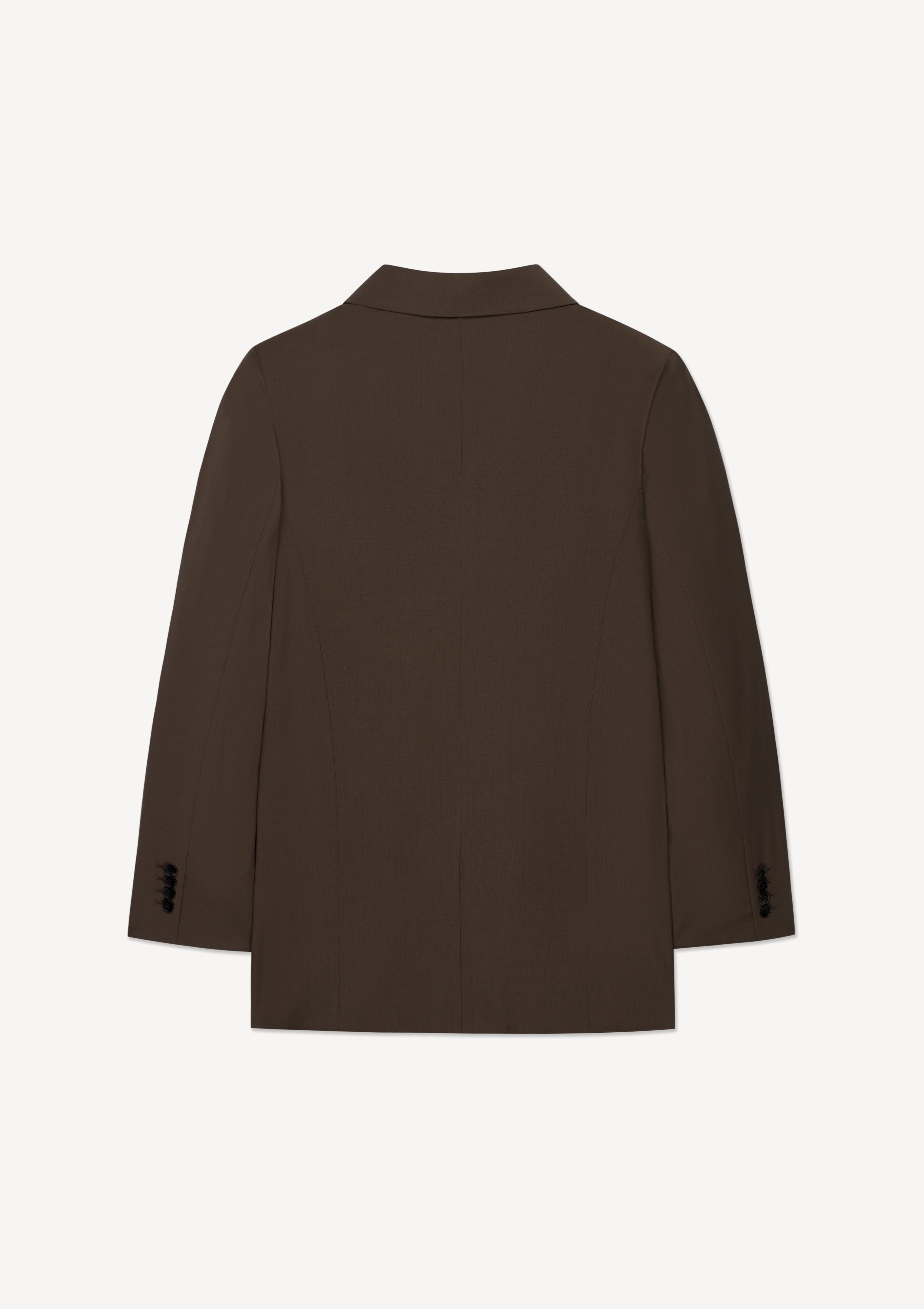 3-BUTTON JACKET IN VIRGIN WOOL