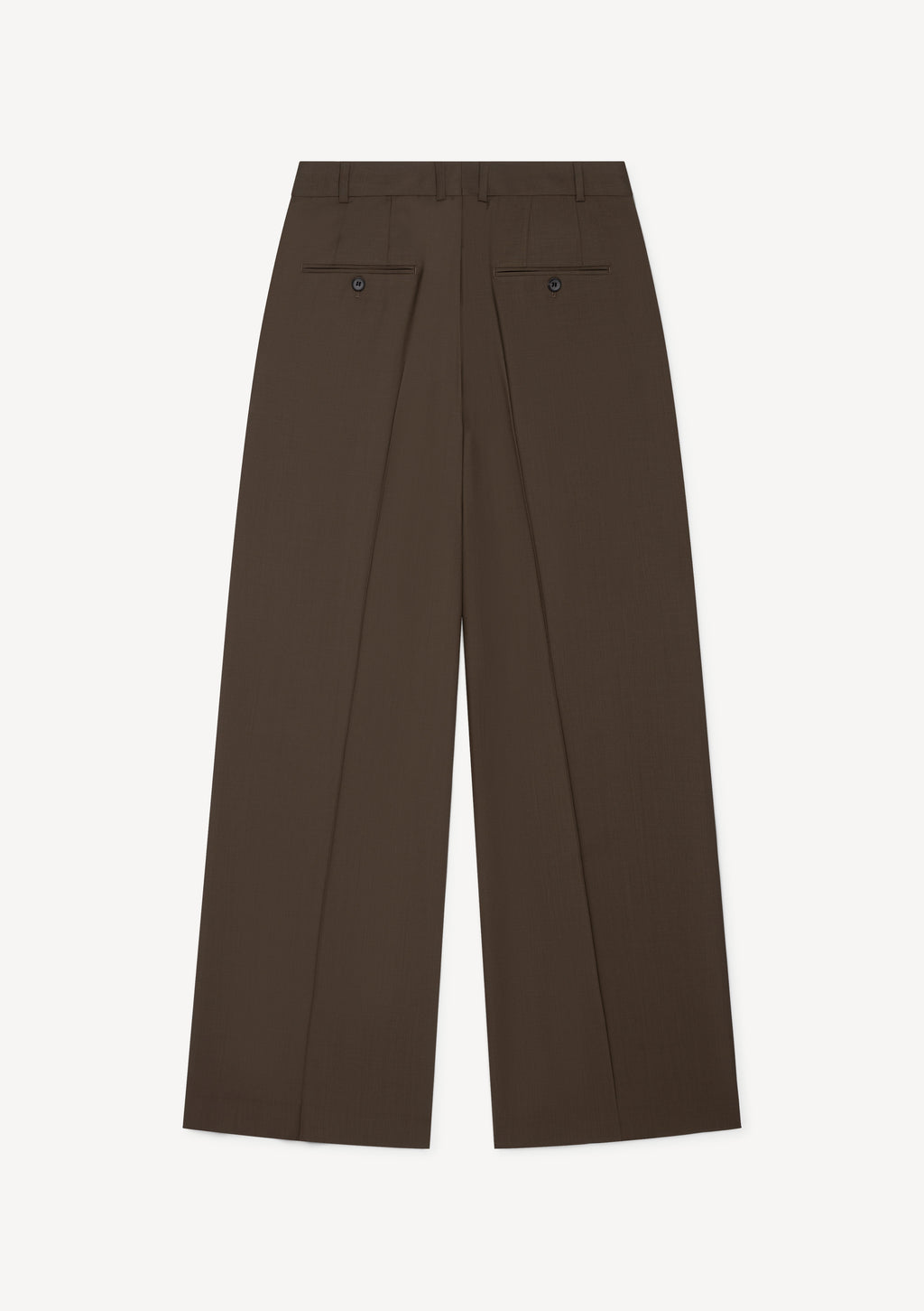 PLEATED WIDE-LEG TROUSERS IN VIRGIN WOOL